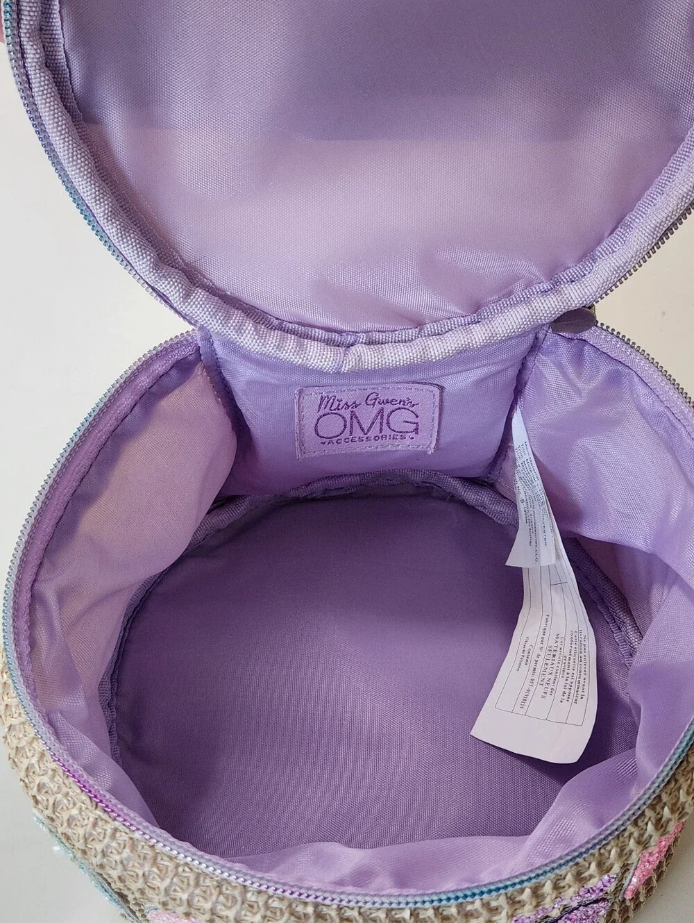 Miss Gwen's OMG Accessories Straw Beach Bedazzled Zipper Pouch
